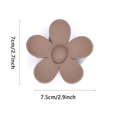 Matte Blume Haarklammer Groß Rutschfest Süß Floral Haarschmuck Für Damen Mädchen Elegant Mattes Finish Haargriff