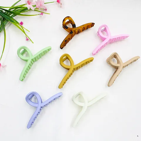 Pinza per Capelli Smerigliata Minimalista per Donna Grande Clip a Squalo Opaca Fermaglio per Capelli a Tenuta Forte Accessori