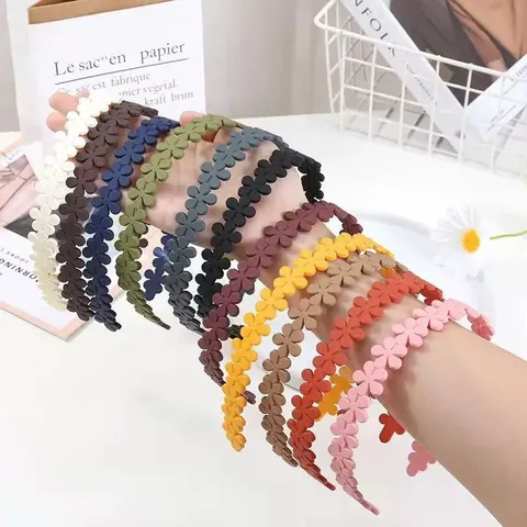 Cerchietto Per Capelli Con Fiori Colori Pastello Opaco Per Donna Dolce Fascia Con Margherite Antiscivolo In Plastica