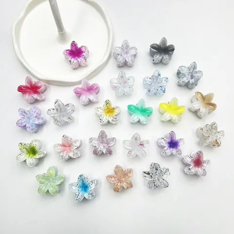 Piccola Pinza Per Capelli A Forma Di Fiore Frangipani Colorata In Resina Accessorio Per Capelli Plumeria Per Donna Vacanza Al Mare