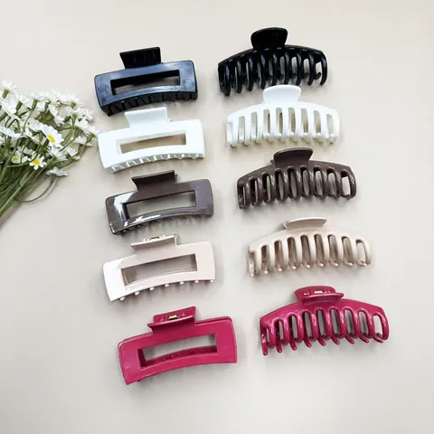 Molla per Capelli Grande in Silicone Morbido Indistruttibile Geometrica Opaca per Donna Accessori Capelli Spessi