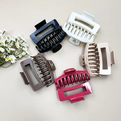 Molla per Capelli Grande in Silicone Morbido Indistruttibile Geometrica Opaca per Donna Accessori Capelli Spessi