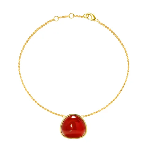 Geometric Triangle Jewelry Set Brass Gold Plated Tiger's Eye Agate Stone Necklace Bracelet Earrings Jewelry For Women