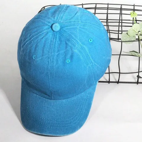 Berretto da Baseball in Cotone Lavato Vintage Donna Uomo Soft Top Cappello da Sole Regolabile Outdoor Casual Retro Peaked Cap