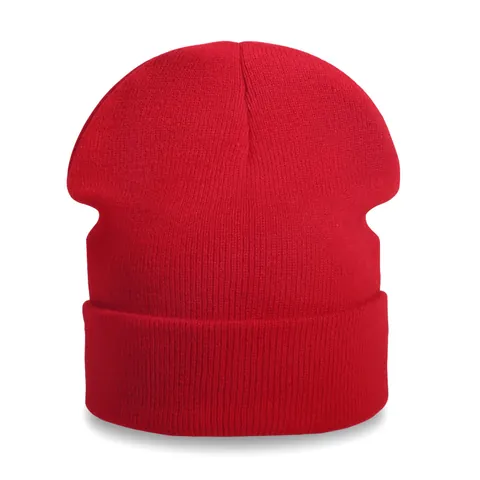 Berretto Beanie in Maglia di Acrilico Tinta Unita Unisex Caldo Inverno Calotta a Costine Casual All'aperto Per Uomini Donne