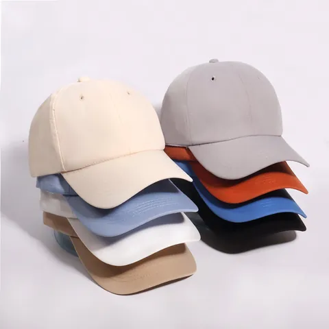 Casual Solid Color Soft Top Baseball Cap For Men Women Breathable Sun Protection Curved Brim Adjustable Plain Trucker Hat Accessories