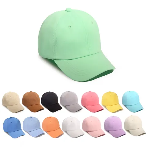 Casual Solid Color Soft Top Baseball Cap For Men Women Breathable Sun Protection Curved Brim Adjustable Plain Trucker Hat Accessories