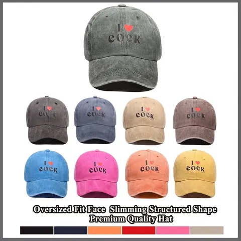 Gewassen Polyester Honkbalpet Voor Dames Heren Retro Letterprint Verstelbare Zonnehoed Casual Gebogen Rand Dad Hat