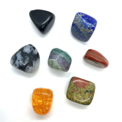 Naturstein Trommelsteine Poliert Unregelmäßige Heilkristalle Chakra Steine Für DIY Schmuckherstellung Meditation Heimtextilien