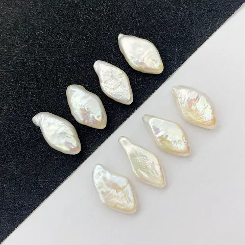 Natural Freshwater Pearl Beads Irregular Rhombus Shape Loose Beads For Jewelry Making DIY Craft Accessories