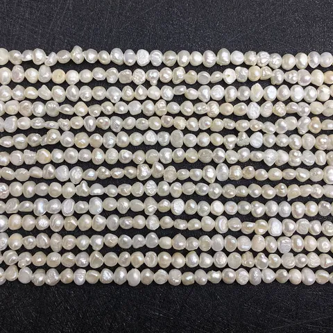 Natuurlijke Zoetwaterparels Kralen Barok Onregelmatige Vorm Zijdelings Geboorde Losse Kralen Voor DIY Sieraden Maken Accessoires Cremewit