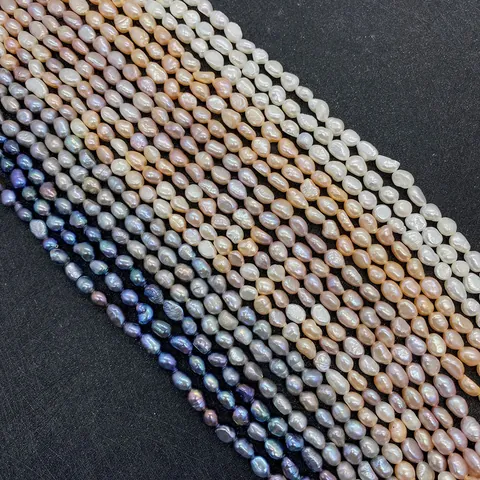 Cuentas de Perlas de Agua Dulce Naturales Cuentas Sueltas Forma Barroca Irregular Pulidas Para Hacer Joyas Collares Pulseras
