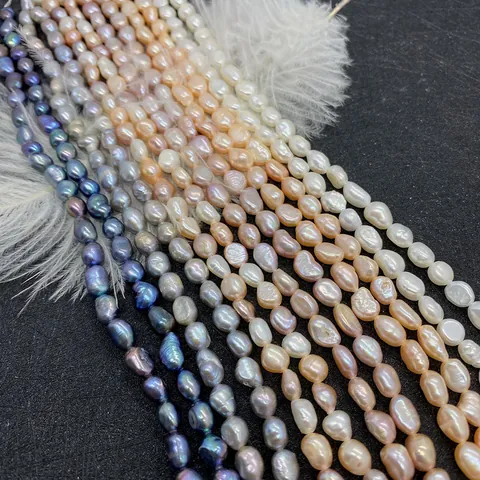 Cuentas de Perlas de Agua Dulce Naturales Cuentas Sueltas Forma Barroca Irregular Pulidas Para Hacer Joyas Collares Pulseras