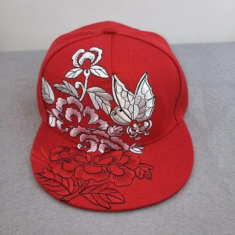 Gorra de Béisbol de Borde Plano con Bordado de Grulla y Koi Estilo Chino Unisex Hip Hop Ajustable Ropa de Calle de Lino