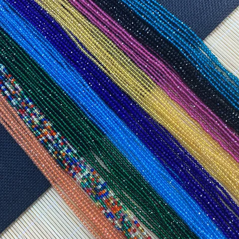 Natural Stone Faceted Crystal Round Beads For DIY Jewelry Making Colorful Small Spacer Loose Beads For Handcraft Accessories