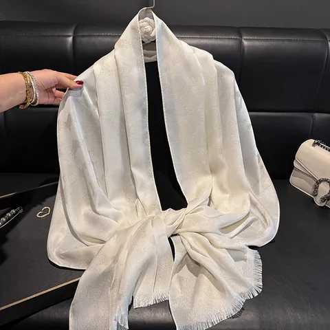 Women's Fashion Leopard Print Satin Scarf Elegant Jacquard Shawl With Tassels Thin Lightweight Wrap For Summer Beach Party