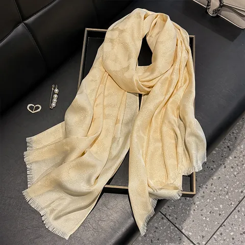 Women's Fashion Leopard Print Satin Scarf Elegant Jacquard Shawl With Tassels Thin Lightweight Wrap For Summer Beach Party