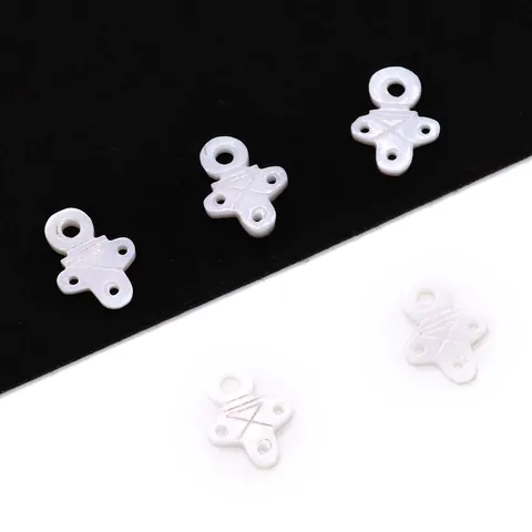 Natürliche Süßwassermuschel Schmetterling Geschnitzte Perlen Für DIY Schmuckherstellung Poliert Unregelmäßig Muschel Anhänger Verbinder Für Ohrringe Halskette Armbänder