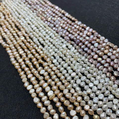 Natural Freshwater Pearl Loose Beads Baroque Shape Polished Seed Pearls For DIY Jewelry Making Necklace Accessories