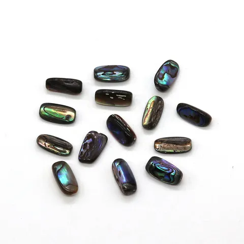 Natural Abalone Shell Loose Beads Iridescent Irregular Rectangle Oval Beads For DIY Jewelry Making Bracelet Accessories