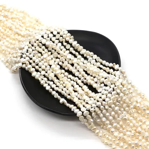 Perlas Artificiales Naturales Blancas Barrocas Irregulares Cuentas Sueltas Para Creación de Joyas DIY Pulseras Collares