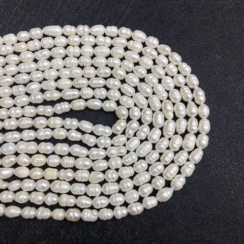 Natuurlijke Zoetwaterparels Parels Rijstvorm Barok Losse Parelstrengen Voor DIY Ketting Armband Sieraden Maken Accessoires