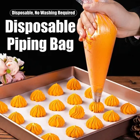 Poches À Douille Jetables Plastique PE Épaissi Antidérapant Pour Décoration De Gâteaux Crème Biscuits Outils De Pâtisserie