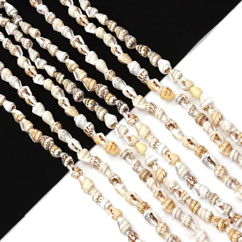 Natural Freshwater Shell Conch Loose Beads Spiral Shape Flower Shell Strand For DIY Jewelry Making Necklace Bracelet Accessory