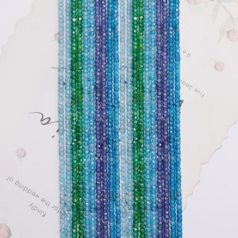 Zirkoon Gefacetteerde Abacus Losse Kralen Voor DIY Ketting Armband Maken Kleine Sprankelende Edelsteen Tussenkralen Handgemaakte Sieraden Accessoires