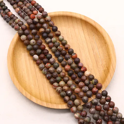 Natural Stone Agate Round Loose Beads Polished Gemstone Strand For DIY Necklace Bracelet Making Baroque Style Jewelry Findings