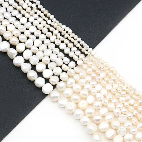 Natural Freshwater Pearl Loose Beads Irregular Rice Baroque Shape Multicolored High Luster DIY Jewelry Making Accessories