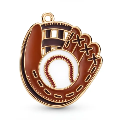 Sporty Baseball Series Alloy Drip Oil Enamel Charms Pendants For DIY Bracelet Necklace Keychain Jewelry Making Accessories