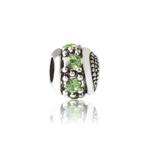 Cuentas Charm de Aleación Vintage Strass de Colores Redondo Agujero Grande para Hacer Joyas DIY Pulsera Accesorios Mujer