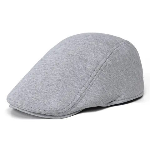 Coppola Minimalista in Cotone per Uomo Donna Vintage British Ivy Cap Tinta Unita Regolabile Parasole All'aperto