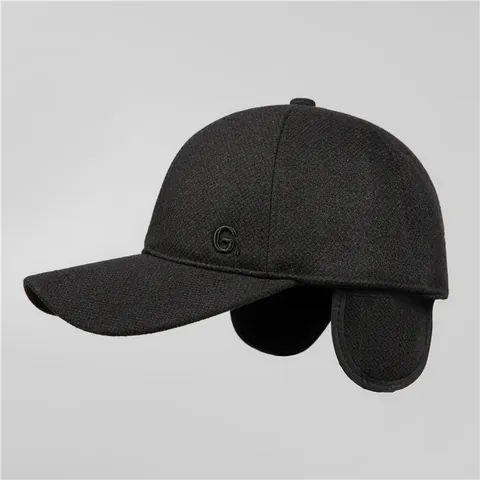 Herren Winter Warm Wollstoff Baseballkappe Mit Ohrenklappen Verstellbare Outdoor Winddichte Mütze Für Ältere Väter
