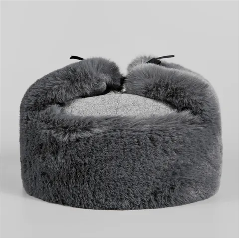 Gorro de Aviador Cálido Invierno para Hombre Piel Sintética con Orejeras Gorro Lei Feng Cortavientos Mezcla Algodón para Papá Anciano