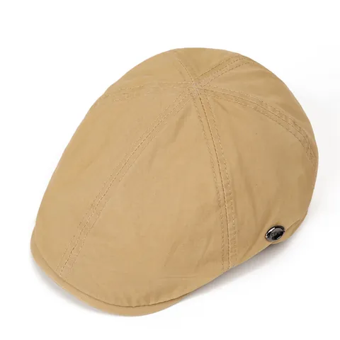 Unisex Baumwolle Schiebermütze Einfarbig Ivy Flat Cap Gatsby Hut Verstellbar Sonnenschutz Atmungsaktiv Malermütze Für Outdoor