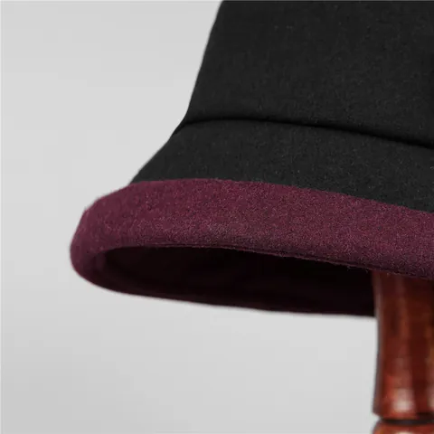 Vintage Wollen Cloche Hoed Voor Vrouwen Winter Warme Vissershoed Met Strik Elegante Bolhoed Voor Dames Herfst Buiten Accessoires