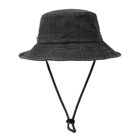 Βίντατζ Ξεβαμμένο Καπέλο Bucket Ντένιμ Φαρδύ Γείσο Αντηλιακή Προστασία Για Άνδρες Γυναίκες Με Ρυθμιζόμενο Αντιανεμικό Σχοινί