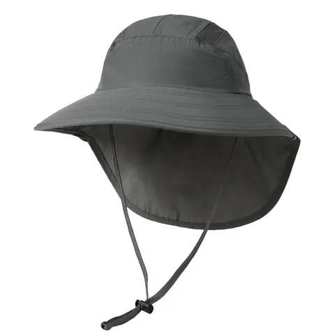 Cappello a Secchiello Protezione Solare Per Uomo Donna Con Protezione Collo UV Tesa Larga Traspirante Pesca Escursionismo Safari