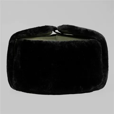 Men Women Winter Trapper Hat Russian Ushanka Style Faux Fur Ear Flaps Thermal Bomber Hat Windproof Thickened Cold Weather Hat