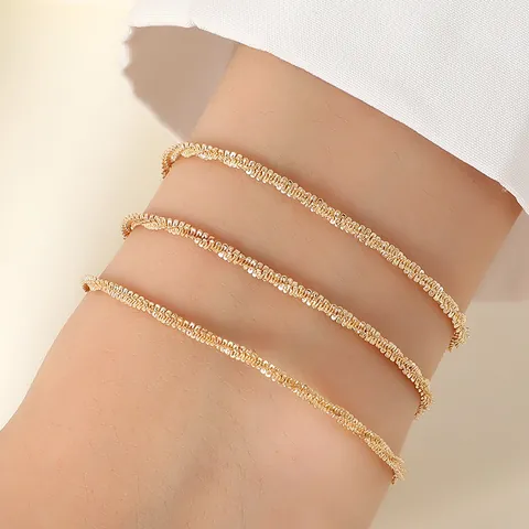 Mode Legering Strass Levensboom Kruis Hanger Armband Enkelband Set Goud Zilver Stapelbare Sieraden Voor Vrouwen Cadeau