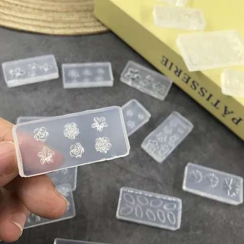 Stampo In Silicone Per Nail Art 3D Trasparente Fiore Conchiglia Fai Da Te Gioielli Decorazione Accessorio Manicure