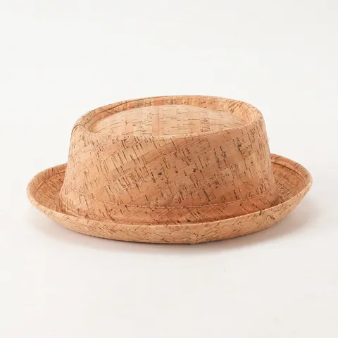 Sombrero Fedora de Corcho Natural Para Mujeres Hombres Retro Vintage Parte Superior Redonda Protección Solar Transpirable Playa Viaje Gorra Verano Aire Libre