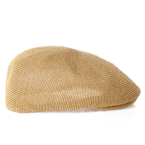 Coppola Estiva Traspirante a Rete per Uomo Donna Casual Effetto Paglia Berretto Newsboy Protezione Solare Cappello Ivy