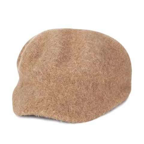 Vintage Einfarbig Wollstoff Achteckige Baskenmütze Für Damen Herbst Winter Warm Schirmmütze Retro Mode Kopfbedeckung Zubehör