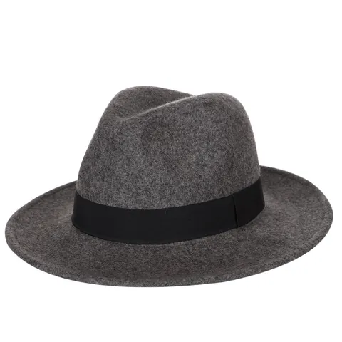 Pure Wool Wide Brim Fedora Hat Vintage Classic Gentleman Warm Felt Hat With Ribbon For Women Men Autumn Winter