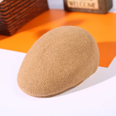 Winter Warm 90% Wool Beret Hat For Men Women Korean Style Fashion Adjustable Newsboy Flat Cap Autumn Solid Color Accessories