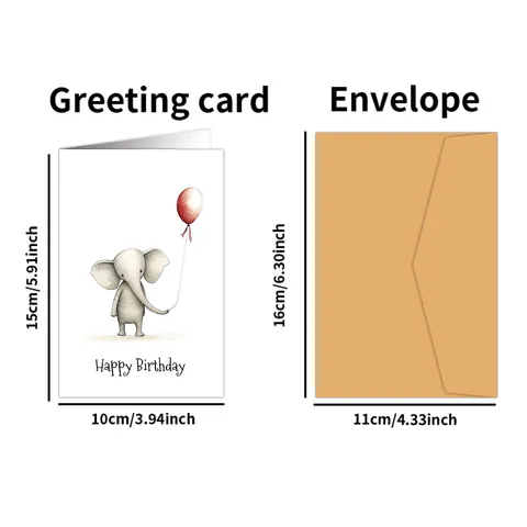 Aquarell Tier Geburtstag Grußkarten Mit Umschlägen Happy Birthday Notizkarten Für Party Sortierte Cartoon Tier Designs Schreibwaren Geschenk