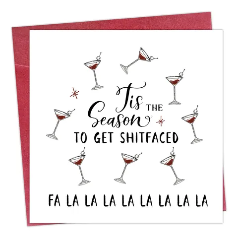 Humorous Christmas Greeting Card Set With Red Envelope Funny Gingerbread Man Santa Elf Geese Pattern Holiday Party Blessing Cards For Friends Family